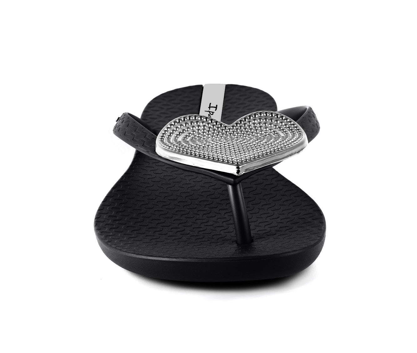 Ipanema Wave Heart Black/Silver Front View
