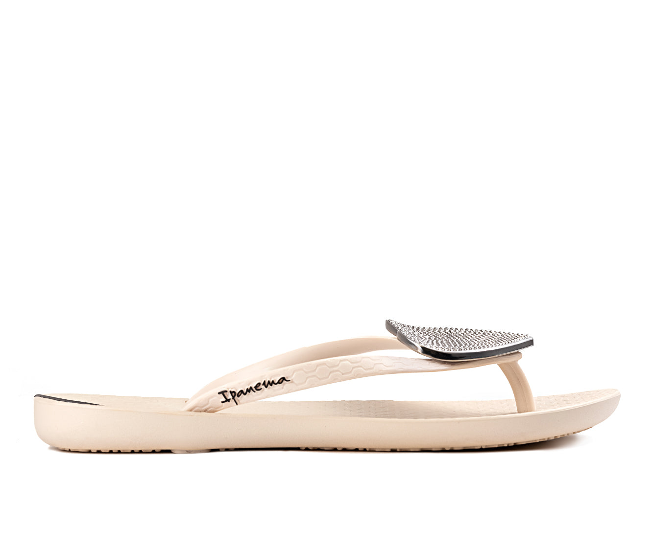 Ipanema Wave Heart Beige/Silver Outside View